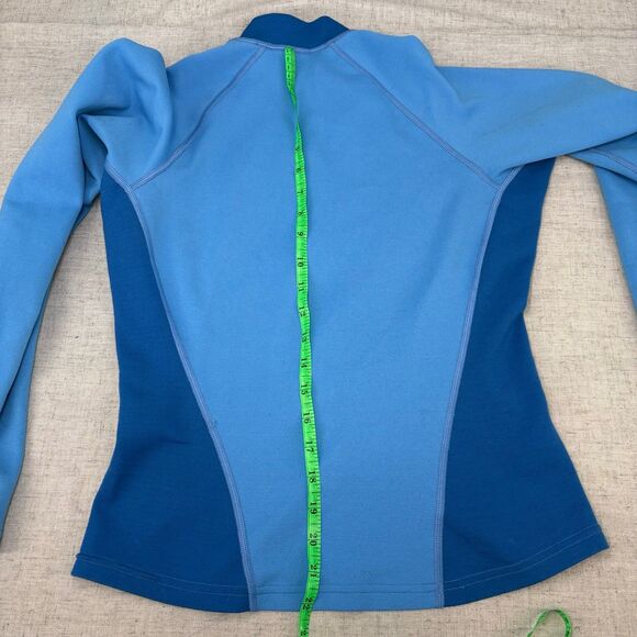 Patagonia 3/4 Zip Sweatshirt Wool Polyester Blend Blue‎ Base Layer Women's Small - Picture 8 of 8